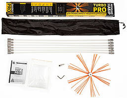 Роторний набір для чищення димоходів Savent TURBO PRO (1 м х 6 шт)