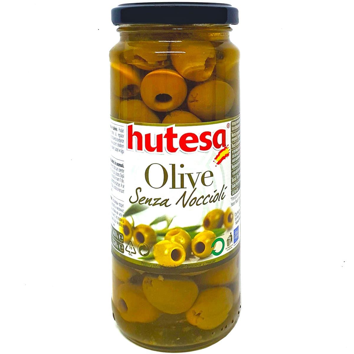 Оливки зелені без кісточки Hutesa 350/140г