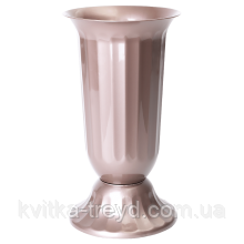 Ваза для квітів «Флора» 38 (платина) (3,7 л), фото 1