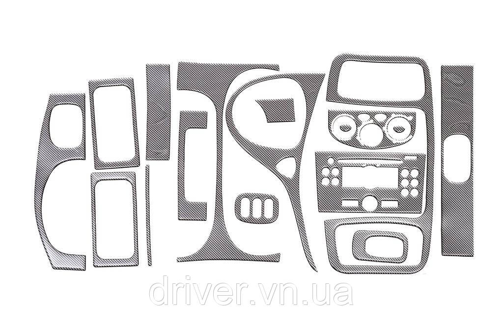 Накладки на Панель Приборов Карбон для Nissan Primastar 2002-2014 гг, фото 1