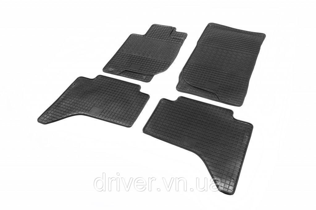 Резиновые коврики (4 шт, Polytep) для Mitsubishi Pajero Sport 2008-2015 гг, фото 1