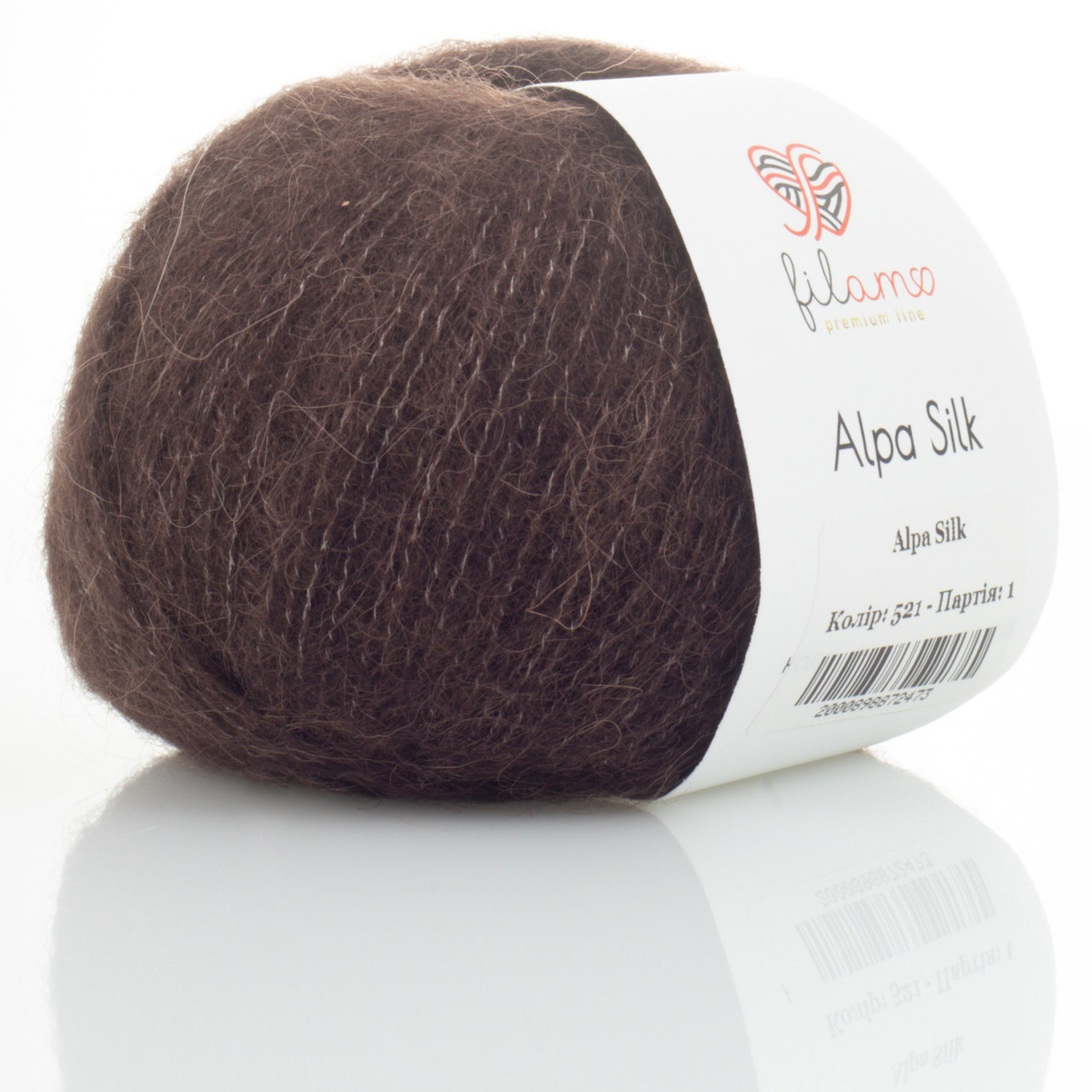 Альпака сілк 521 шоколад, фото 1
