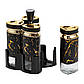 Набір для спецій на підставці 4 баночки чорний мрамор НР-1354, фото 3