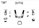 Накладки на панель приборов (13 деталей) Дерево для Mitsubishi L200 2006-2015 гг, фото 4