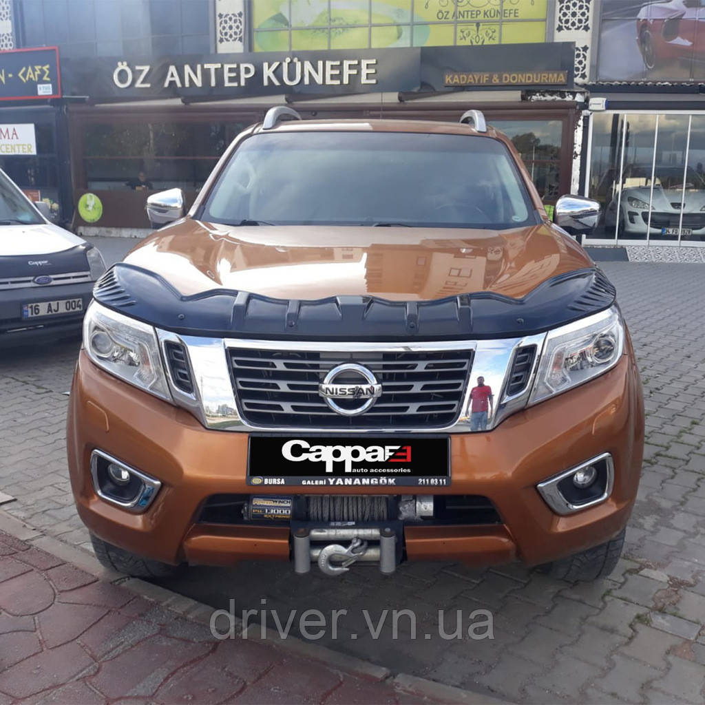 Дефлектор капота BAT-Style (EuroCap) для Nissan Navara/NP300 2016- гг, фото 1