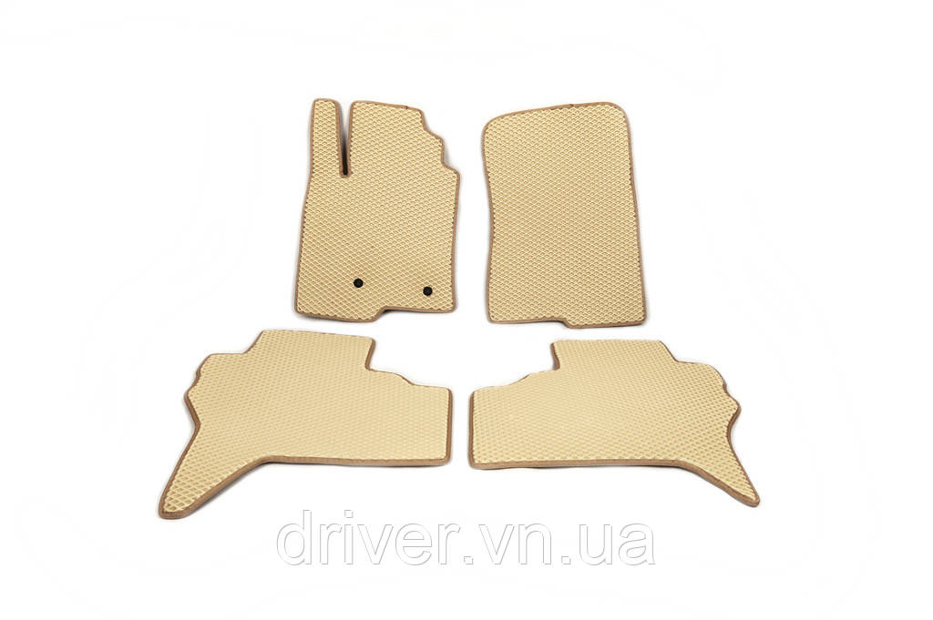 Коврики EVA (Бежевые) для Mitsubishi Pajero Wagon IV 2006-2021 гг, фото 1