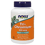 Хром 500 мкг, Tri-Chromium, Now Foods, 180 вегетаріанських капсул, фото 2