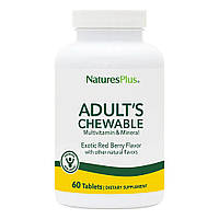 Мультивітаміни для Дорослих, Смак Ягід, Natures Plus, 60 жувальних таблеток