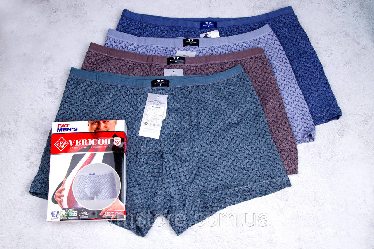 Труси чоловічі боксери, батали, чоловіча білизна, великі розміри, розмір 5XL, фото 1