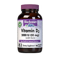 Вiтамiн D3 2000IU, Bluebonnet Nutrition, 180 вегетаріанських капсул