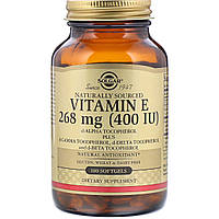 Вітамін E 400 IU, Solgar, 100 желатинових капсул