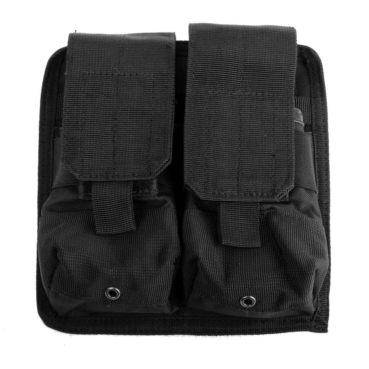 PR1 Підсумок Rothco MOLLE Universal Double Rifle Mag Pouch для магазину М4/М16, Чорний, 4, Molle, AK-47, AK-74, AR15/М4, M16,