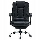 Офісне крісло з підставкою для ніг Ergo Black, фото 4
