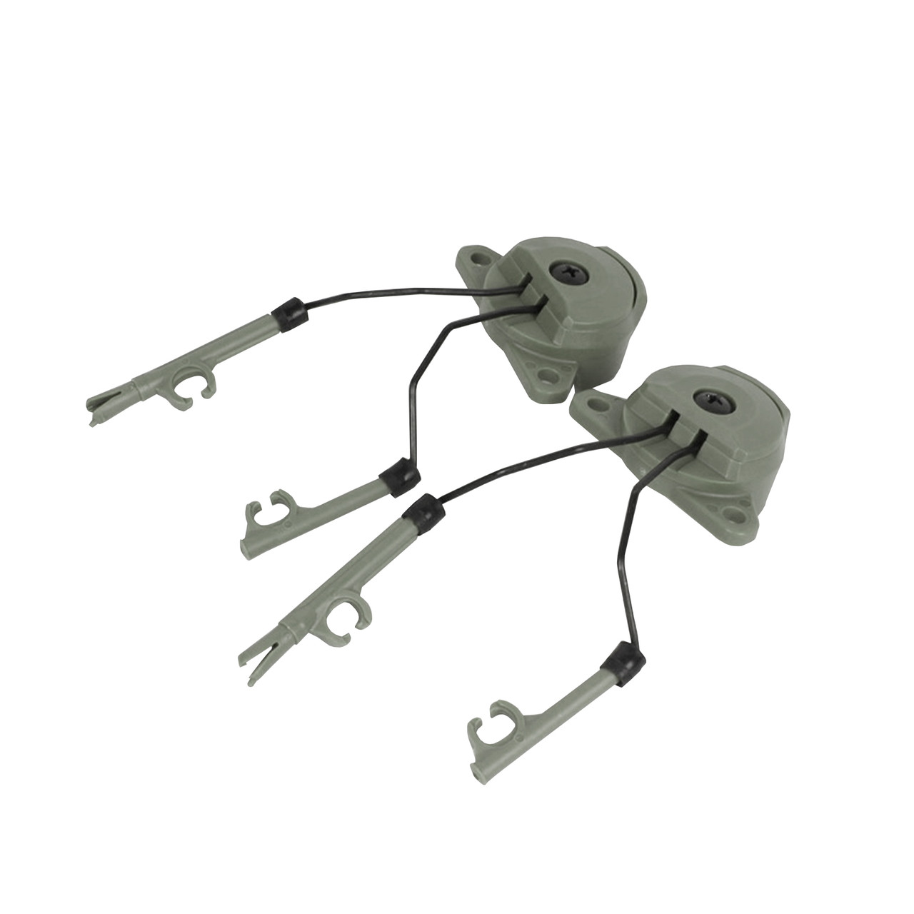 PR1 Адаптер FMA EX Headset and Helmet Rail Adapter Set GEN2 на гарнітуру Peltor Comtac, Foliage Green, Гарнітура, Peltor, Адаптери