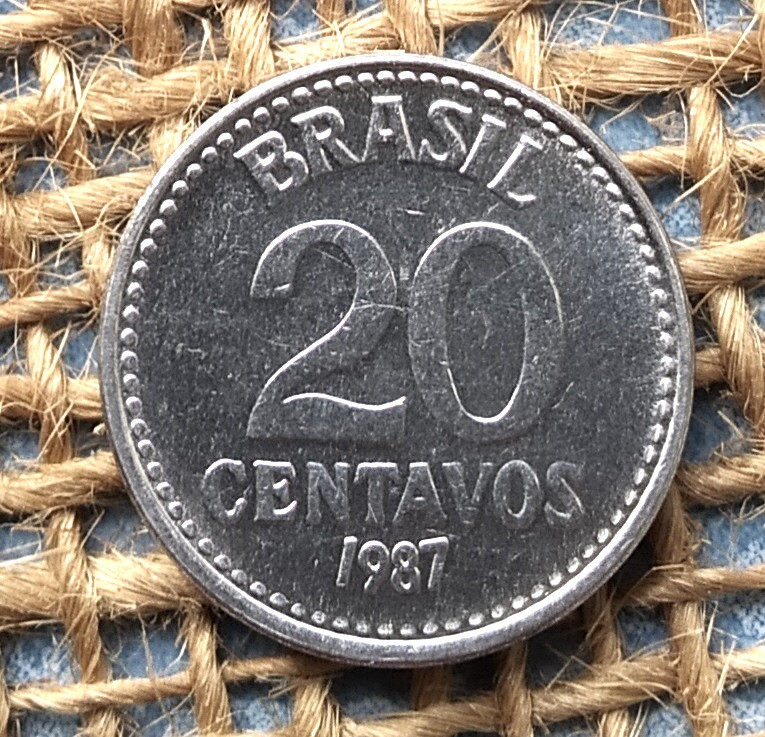 20 сентаво 1987 року. Бразилiя, фото 1