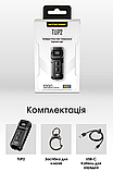 Міні ліхтарик Nitecore TUP2 MCT з OLED-дисплеєм і кліпсою (1200LM, 1300mAh, USB-C, ATR, IP54), Синій, фото 7