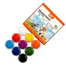 Гуаш 9кол. 20мл Yes Orange Line 230431, 1215