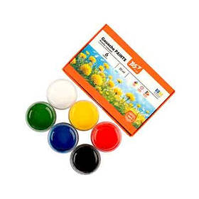 Гуаш 6кол 20мл Yes Orange Line 230430