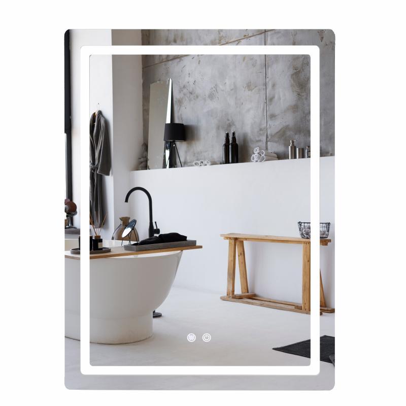 Дзеркало Qtap Mideya (MI2) 600х800 з LED-підсвічуванням Touch, з антизапотіванням, димером, рег. яскравості QT2078F6080, фото 1