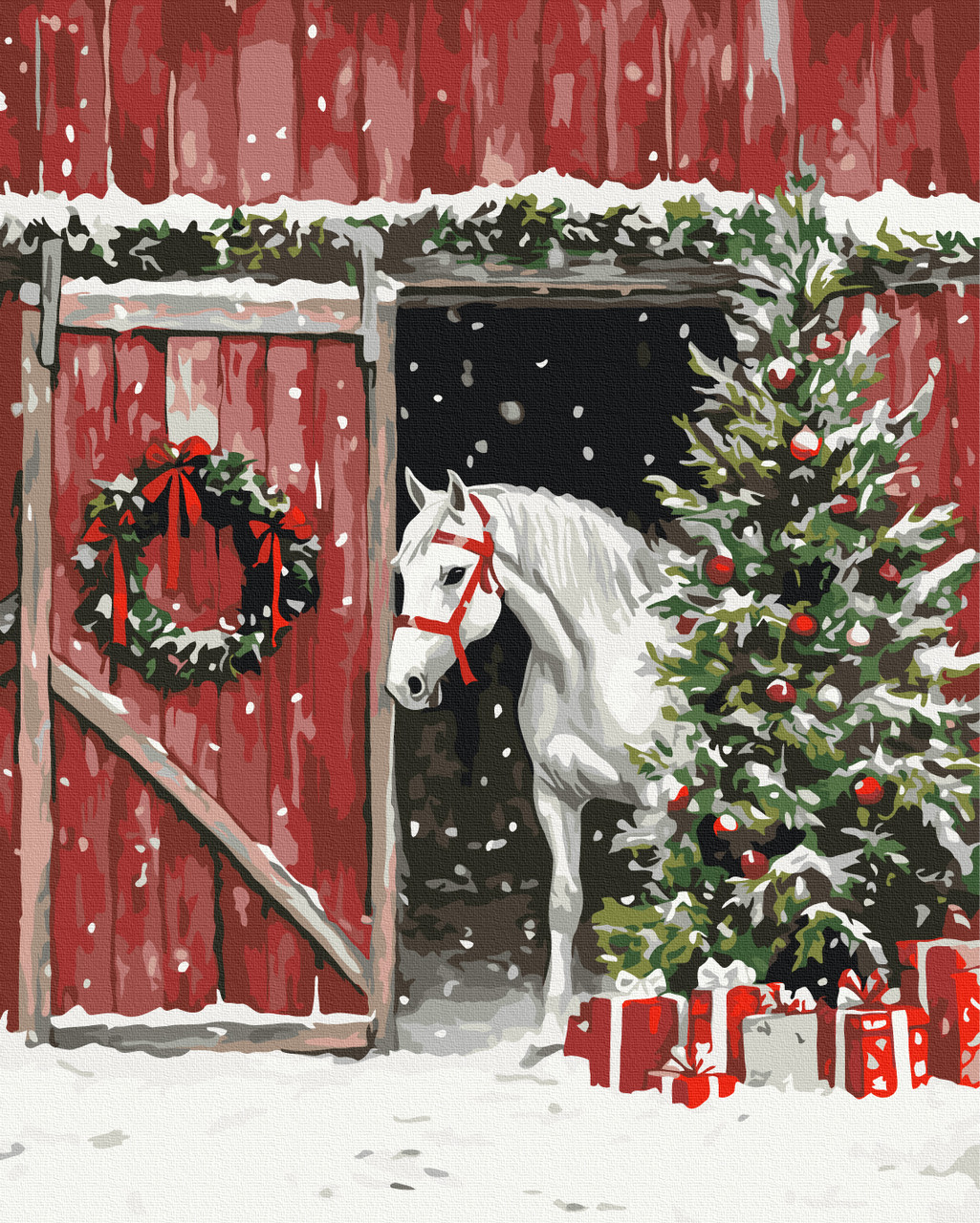 Картина за номерами 40х50 см. Під дзвін копит і снігу Brushme BS54526, фото 1