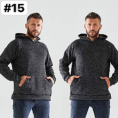 Чоловіча кофта щільна в'язка на флісі НОРМА (р-ри: 48-50; 52-54; 56-58) 15-1 вир-во Україна.