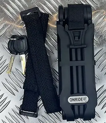 Замок на велосипед велозамок ONRIDE Bit фолдинговый