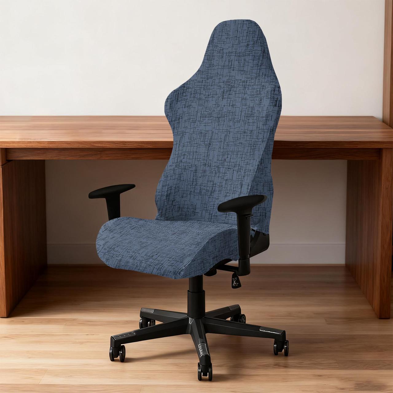 Чохол для ігрового комп'ютерного офісного крісла | Чохол на ігрове комп'ютерне офісне крісло | комплект 2 елементи Cheh-5