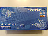 Нітрилові рукавички MediPlus нестерильні, неопудрені оглядові 100 шт/уп, одноразові медичні (Розмір L)