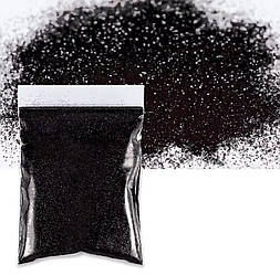 Гліттер для декору упаковка 50 грам колір чорний