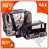 TR Набір прозорих жіночих Revision 3.0 Sp косметичок для дому 2 (шт) дорожня косметичка в сумку для ко SpeR-4N