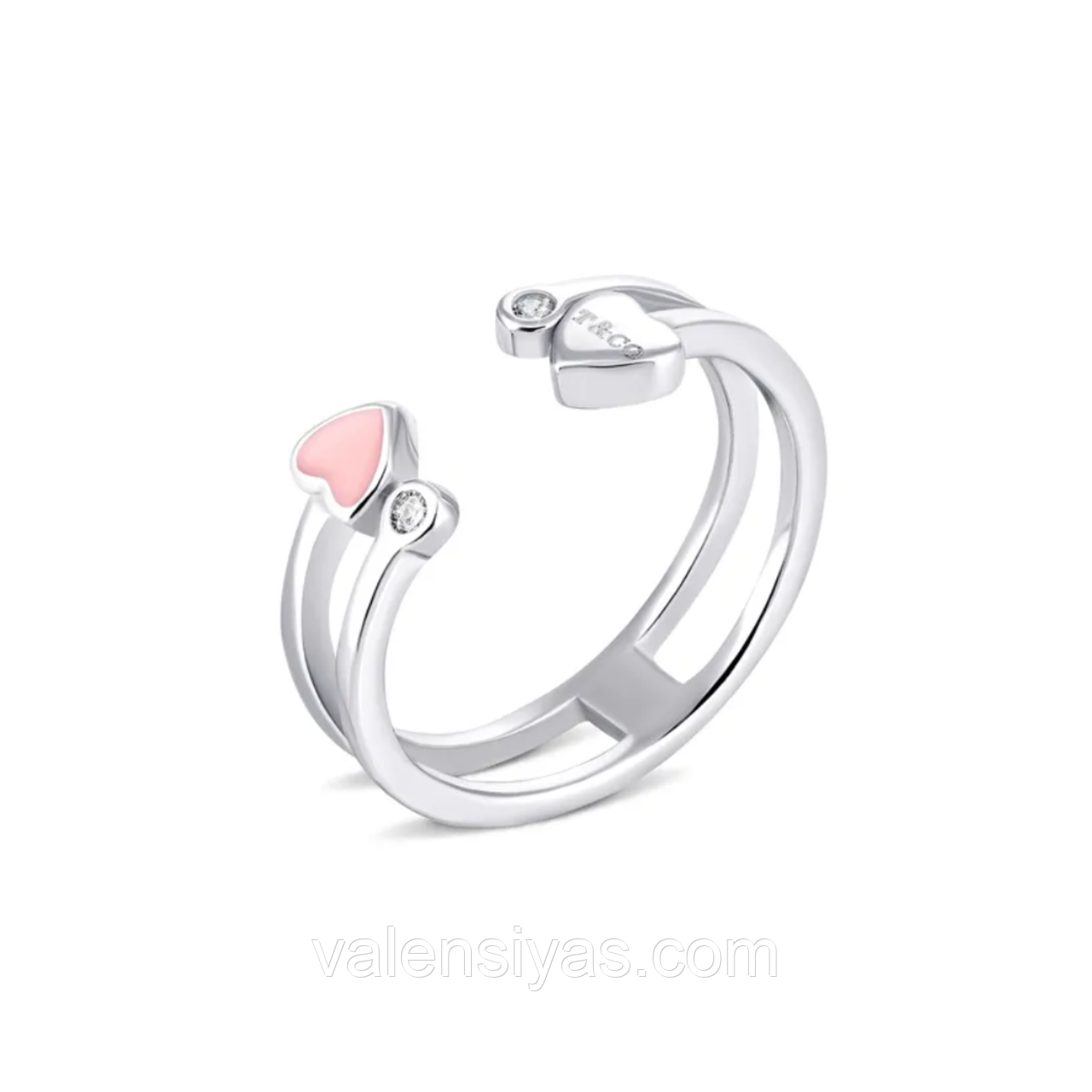 Срібна каблучка ярусна романтика, Розмір 15,5, Вага: 1.9 г