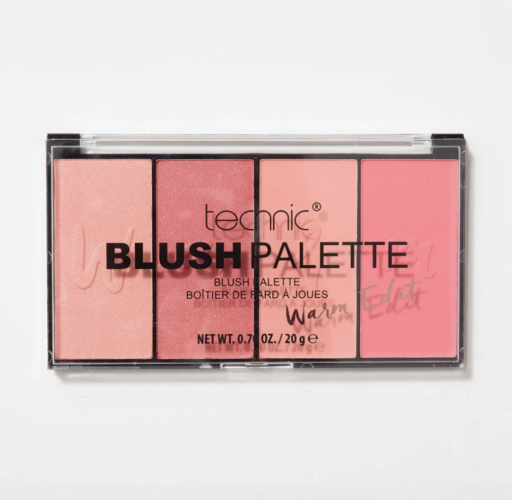 TECHNIC рум'яна для обличчя Warm Edit Blush Palette 20 г, фото 1