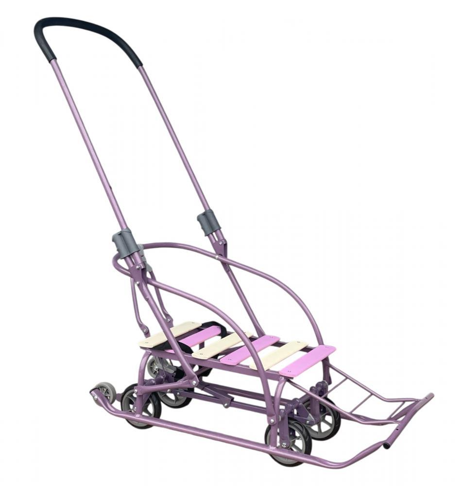 Санки-трансформер дитячі на колесах Мрія 2025 колір: бузковий ТМ Veloz