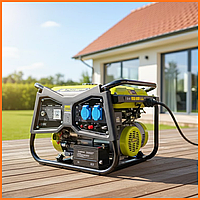 MP Бензиновый генератор 2.8 Master Pro кВт с редуктором Potere однофазный электростартер для дома газовы Fortex25