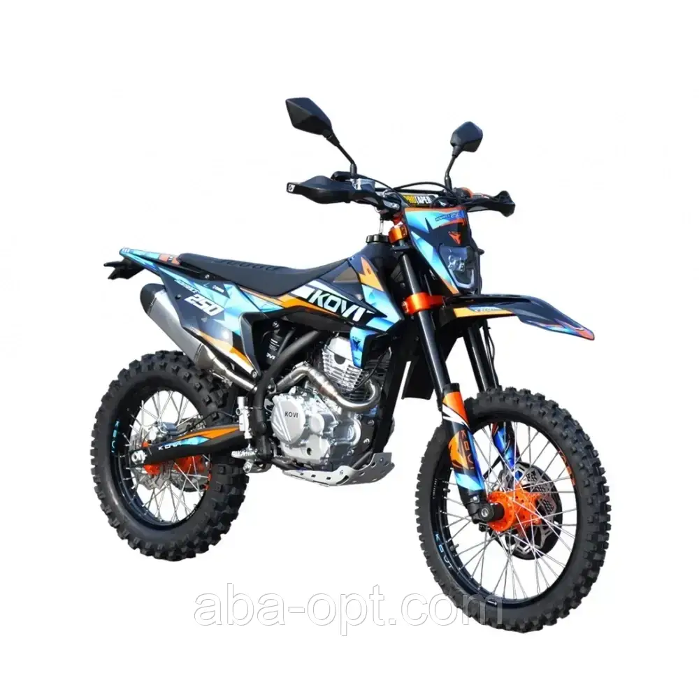 МОТОЦИКЛ Бензиновий Kovi 250 ADVANCE Крос Об'єм 249м3 шини 21'’/18''/16 купити в інтернет-магазині дешево, фото 1
