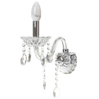 Бра кришталеве свічко Двозчинне Brille 60 W BCL-654 Хром D3-2026