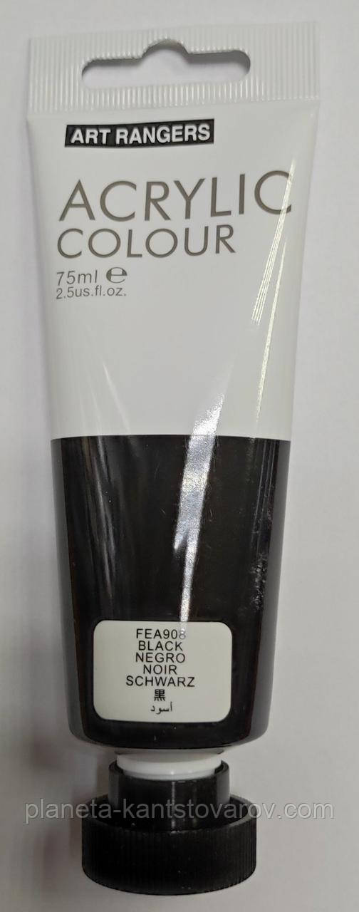 Фарба акрилова 75мл.   FEA908 "Black"