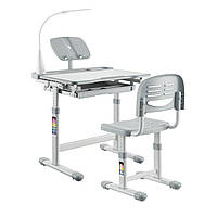 Дитяча парта зі стільчиком FunDesk Bellissima 664х493х540-766 мм Grey