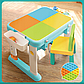 Дитячий ігровий стіл 3в1 зі стільчиком: стіл, пісочниця, для конструктора, FL 1632, фото 8