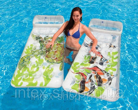 Пляжний матрац "Морські мешканці" Intex (188х71 см) 58878, фото 3