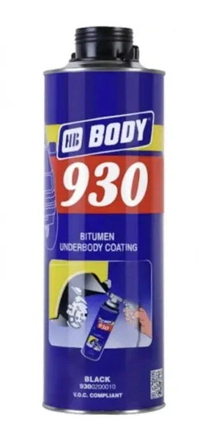 Мастика бітумна антикорозійна BODY 930 чорна 1кг (під пістолет)