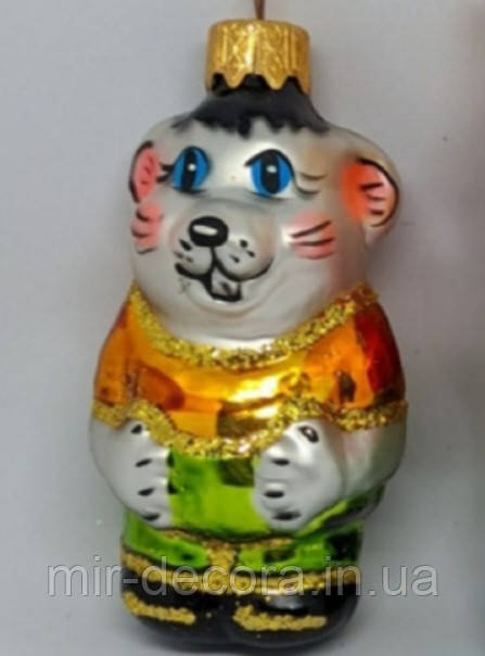 Формова іграшка зі скла Мишка із Леопольда, фото 1