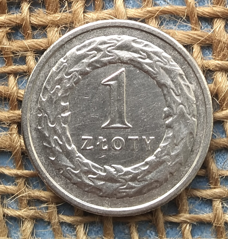 1 злотий 1995 року. Польща, фото 1