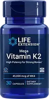 Life Extension Мега вітамін K2, 45 000 мкг, 30 капсул