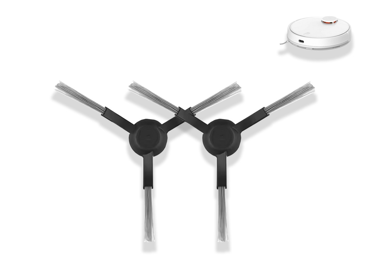 Бічні Щітки 2 шт. для Xiaomi Mi Robot Vacuum-Mop Pro STYTJ02YM – Ідеальна Сумісність та Якість Прибирання, фото 1