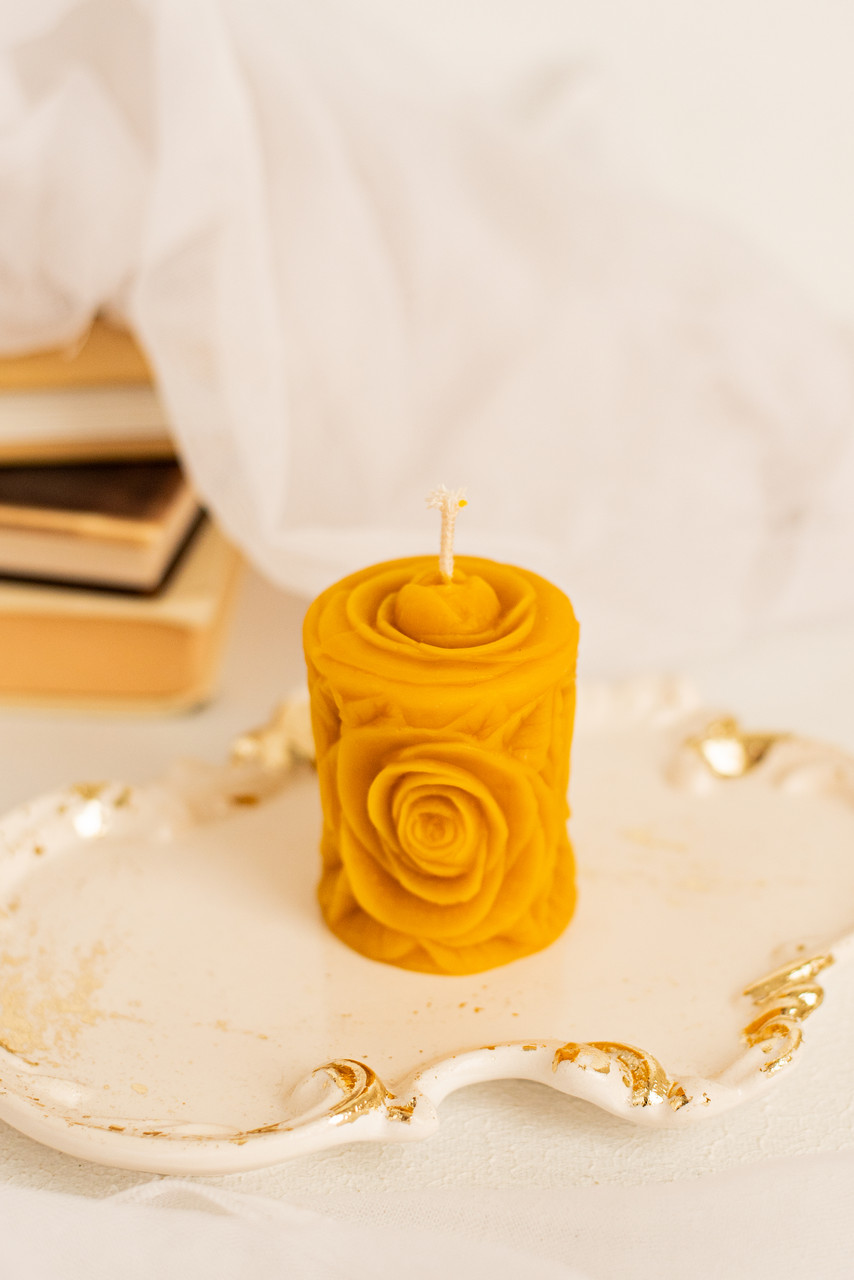 Воскова свічка "троянда", фото 1