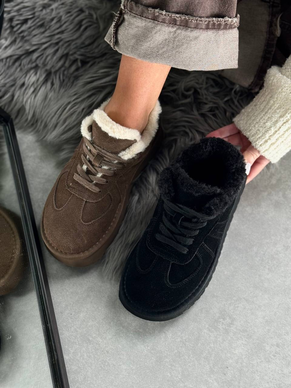 Жіночі низки уги, жіночі уги автоледі, коричневі уги жіночі, жіночі шоколадні уги, фото 1