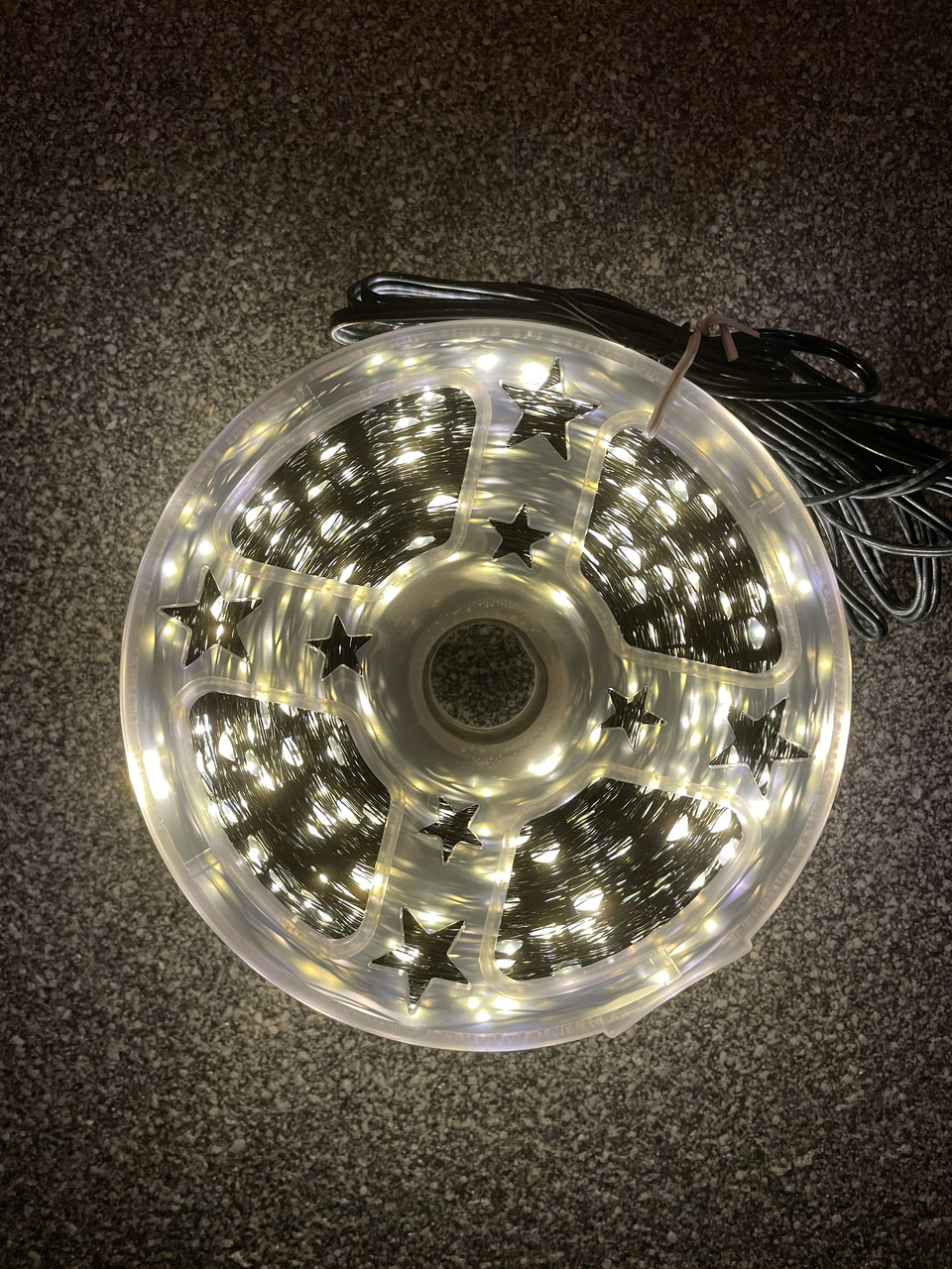 Світлодіодна гірлянда Роса 50 метрів зелений провід, теплий білий, з пультом, на вікно, для дому та на ялинку, водонепроникна, фото 1