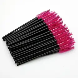 Щіточки для вій і боровей червоні одноразові 1 штука