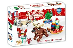 Конструктор 66085 Christmas 3D Blocks Christmas 245 елементів,зі світлом, в коробці 33-22-5см